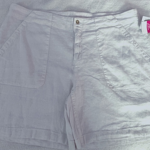 fresh produce Pants - Fresh Produce White Linen Del Mar Shorts Size X-Large Brand New with Tags